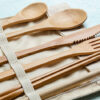 Bamboo Plastic Utensil Disposable Cutlery EcoFriendly