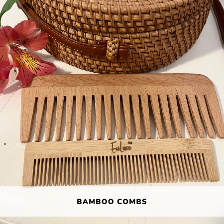 bamboo hair combs biodegradable eco friendly