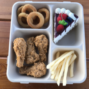 4 compartment container