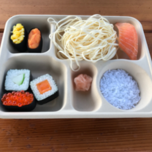 5 compartment tray with lid