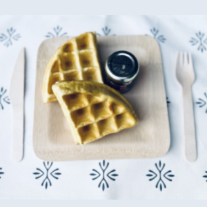 bamboo plate biodegradable ecofriendly square