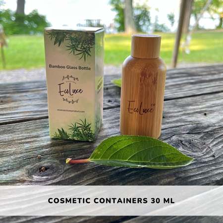 bamboo toiletries bottle jar sustainable