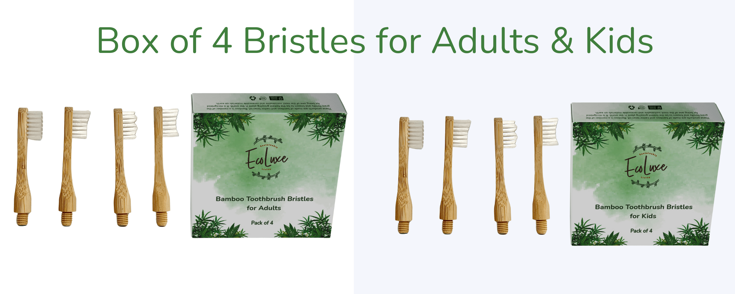 Bamboo toothbrush bristle biodegradable ecofriendly ecoluxe dental